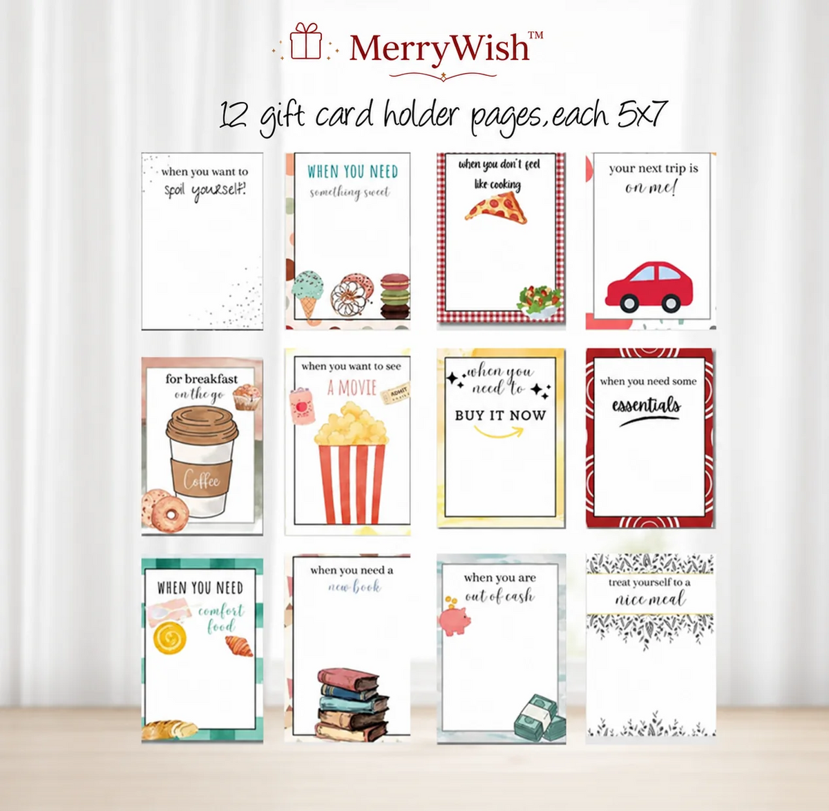 MerryMemories DIY Christmas Gift Card Album